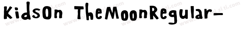 KidsOn TheMoonRegular字体转换